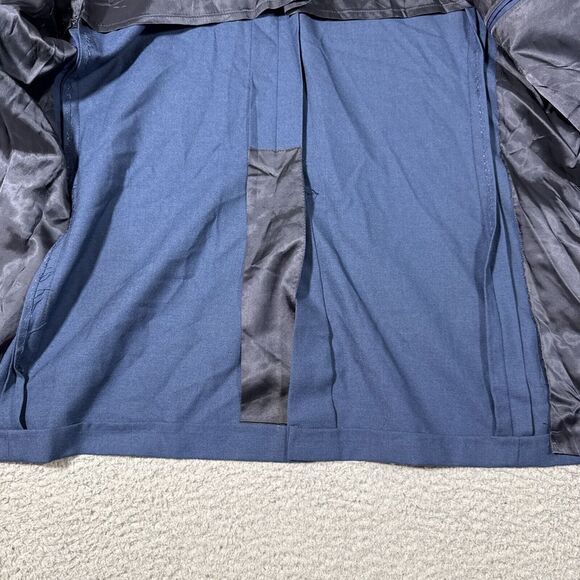 VTG Brooks Brothers Men 44 MLG Pocket Navy Blazer Ivy Style USA Gold Button Wool - Picture 14 of 16